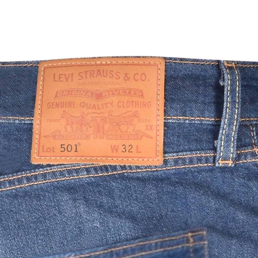 Alternative Image for ProductLevis Original Fit 501 Denim Shorts Blue3